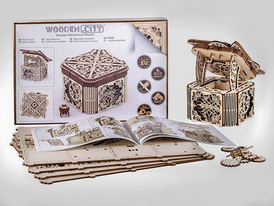 Coffret Maquette mécanique en bois au choix à monter