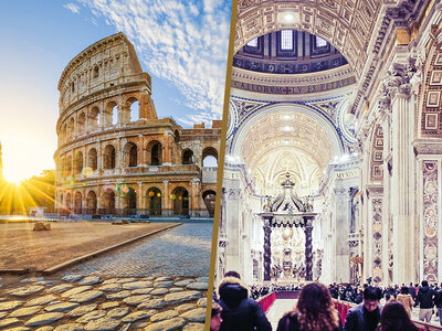 Cofanetto regalo Visita a Musei Vaticani, Cappella Sistina e Piazza San Pietro e 1 notte a Roma