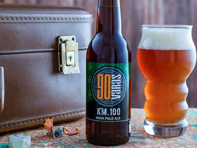Caja regalo Cerveza 90 varas: cata online y envío de 3 cervezas a domicilio
