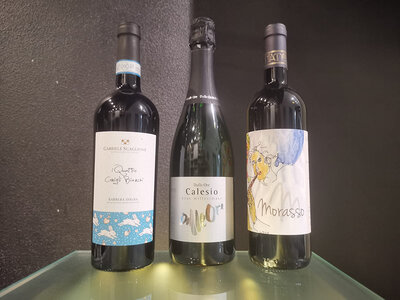 6 bottiglie di vino selezionate da Aroma Wine Bar Enoteca a domicilio