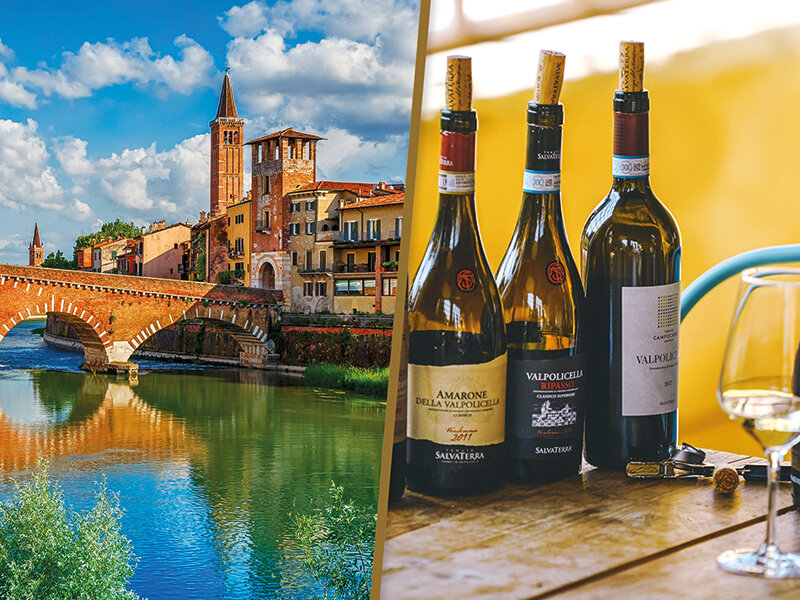Tour sensoriale del vino con degustazione per 2 e soggiorno di 1 notte a Verona