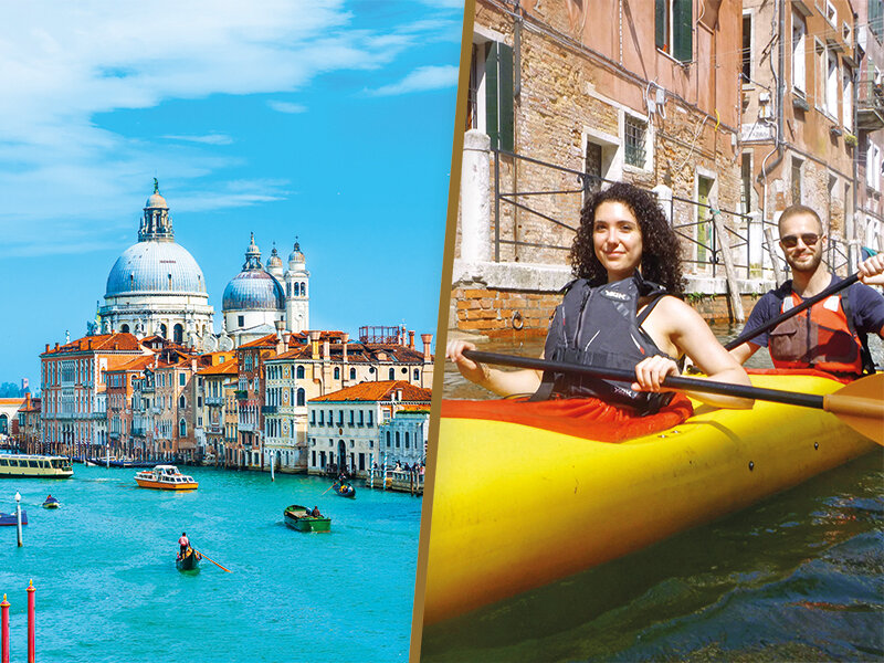Venezia misteriosa: tour in kayak lungo i canali per 2 e soggiorno di 1 notte
