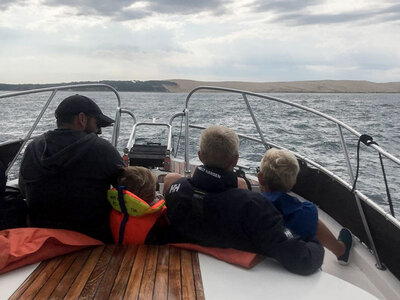 Coffret Croisière privée à 2 ou en groupe : bassin d'Arcachon, dune du Pilat et banc d'Arguin