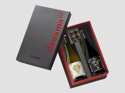 Caja Bodegas Pinord en casa: 4 botellas de vino, 8 aromas y guía de iniciación a la cata