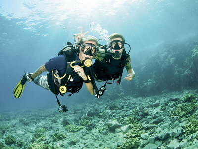 Buceo para 2 personas: sesión de submarinismo de 2 horas o más