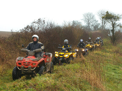 Coffret cadeau Sortie en quad d'1 demi-journée à travers la vallée de la Marne