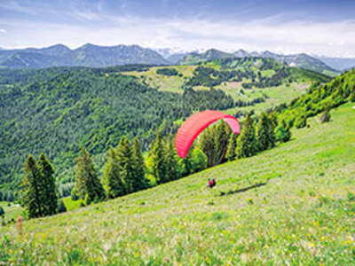 Vol découverte en parapente de 10 min au-dessus des paysages du Jura