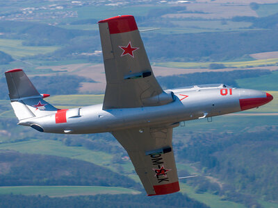 Vol de 20 minutes à bord d'un avion de chasse L-29 Delfin en Slovaquie