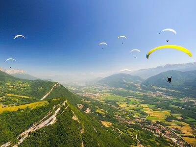 Baptême en parapente de 15 minutes au lac d'Annecy