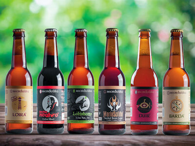 Caja regalo Cervexa Menduiña a domicilio: pack de 6 cervezas artesanas