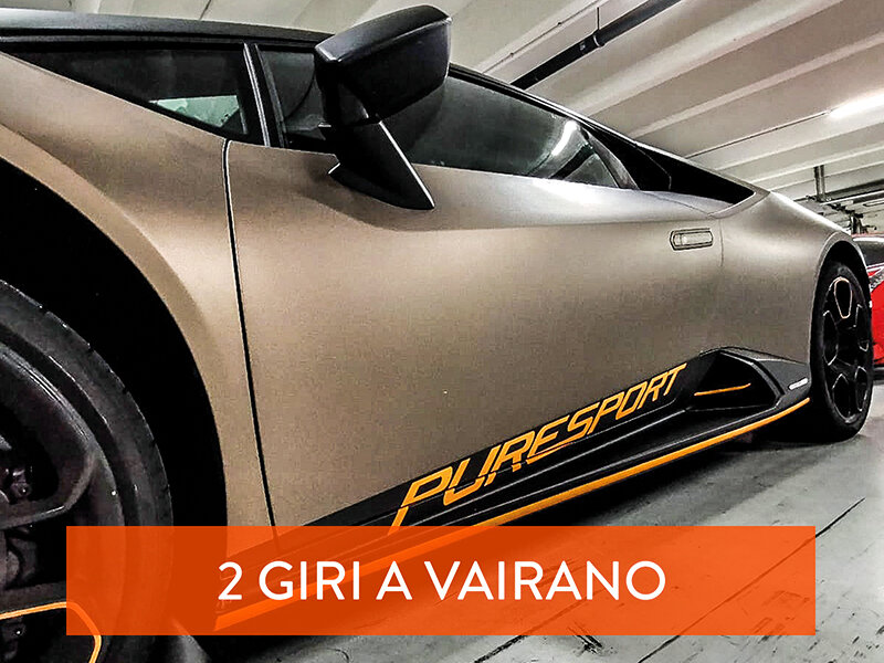 Al volante di una Lamborghini Huracán EVO: 2 giri a tutto gas sul Circuito di Vairano