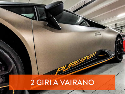 Cofanetto regalo Al volante di una Lamborghini Huracán EVO: 2 giri a tutto gas sul Circuito di Vairano