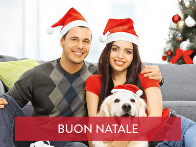 Cofanetto regalo Natale con chi ami: 1 rilassante notte di coppia con 1 amico a quattro zampe