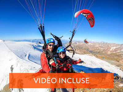 Coffret cadeau Vol exceptionnel de 40 min en parapente biplace avec photos et vidéos à Zermatt