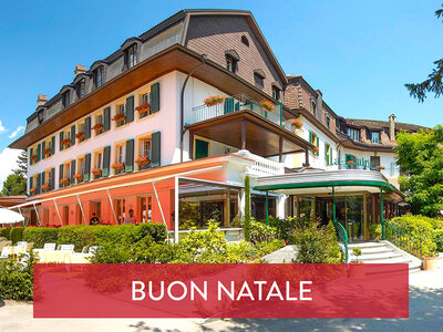 Cofanetto regalo Natale da sogno in Svizzera: 1 notte di lusso per 2 persone in esclusivi hotel 4*