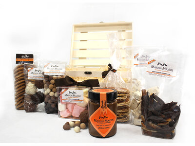 Coffret cadeau Panière Baie de Somme : assortiment gourmand signé Maison Maxime à domicile