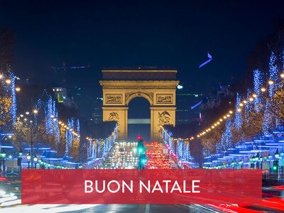 Cofanetto regalo La magia di un Natale a Parigi: 2 romantiche notti in lussuosi hotel 4*