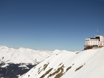 Parapente et fondue pour 2 personnes sur le mont Jakobshorn