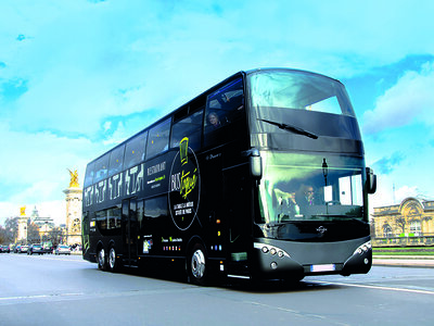 Tour durch Paris mit 4-Gänge-Mittagessen im Doppeldeckerbus