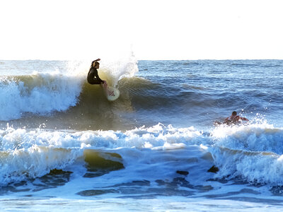 Doos Golfsurfen aan de Belgische kust