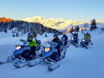Coffret Randonnée guidée en motoneige de 50 min aux Saisies