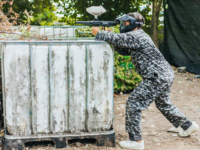 Doos 2 uur paintballen in Waals-Brabant voor 2