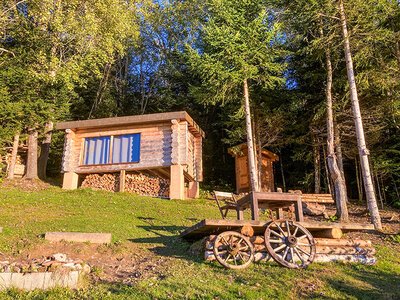 Coffret cadeau 2 jours insolites dans une cabane en bois dans les Alpes