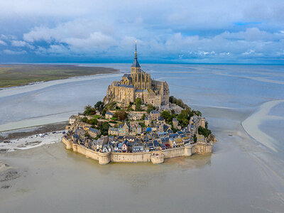 Survol du Mont Saint-Michel en ULM