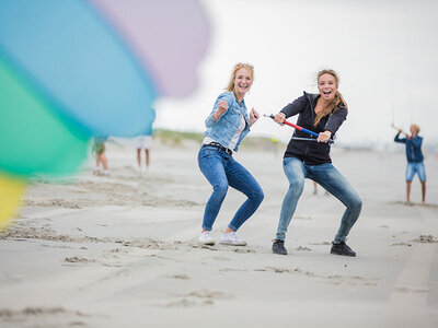 Doos Blokarten en powerkiten aan zee voor 2 personen