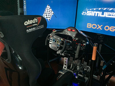 30-minütiges Autorennen mit Simulator für 4 Personen in der Nähe von Lausanne