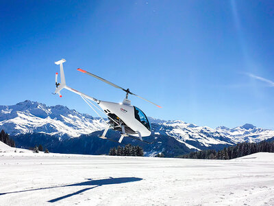 Découverte du mont Blanc en duo : 1h de vol en ULM hélicoptère