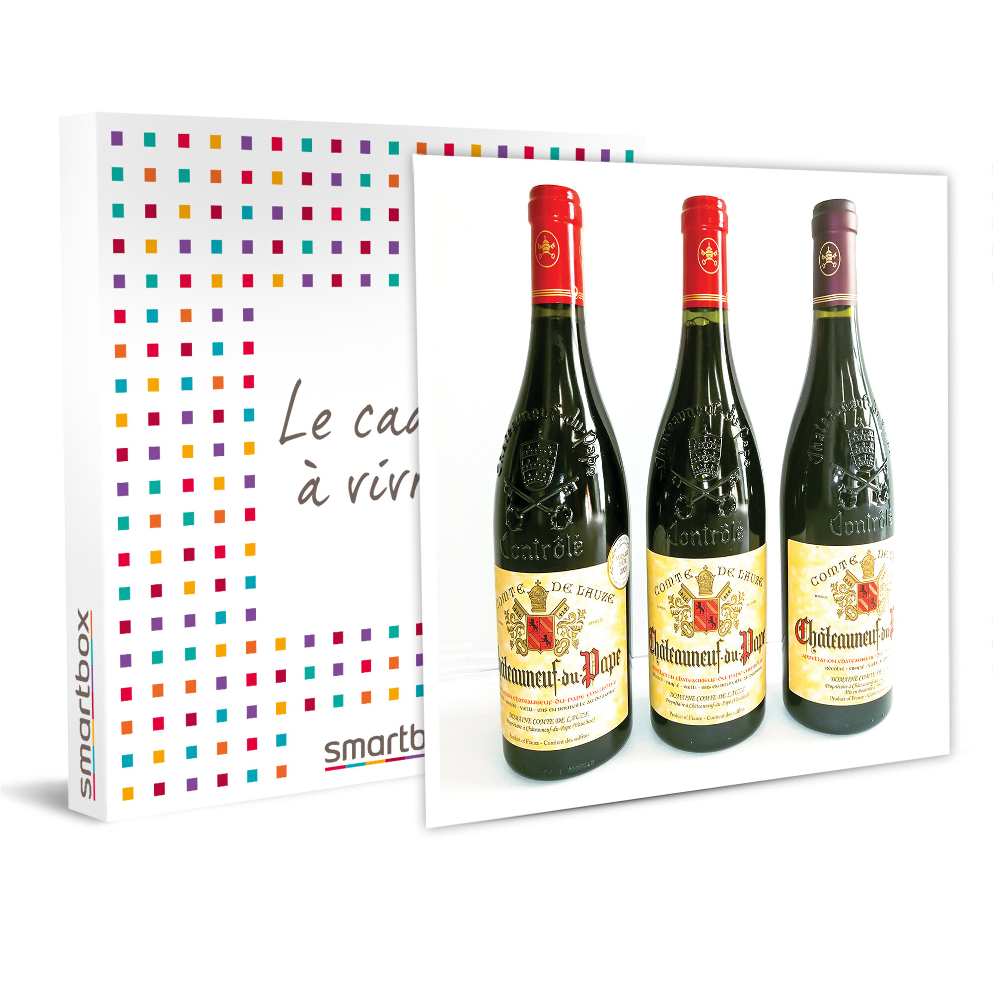 6 bouteilles de vin rouge Châteauneuf-du-Pape entre 2013 et 2019 livrées à domicile