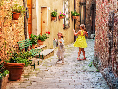 Coffret cadeau Escapade italienne : séjour en famille d’une semaine en Toscane