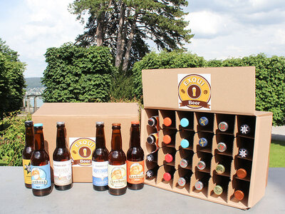 Geschenkbox Bier-Passion: 3 Lieferungen von 24 Flaschen der besten lokalen Biere für zu Hause