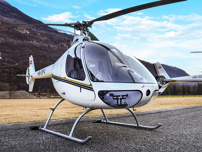 Coffret cadeau Vol en hélicoptère Cabri G2 : 40 min d'aventure au départ de Lodrino