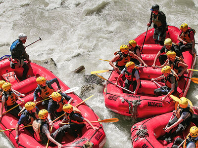 Box Rafting-Abfahrt auf der Simme für 2 Personen inklusive Getränke