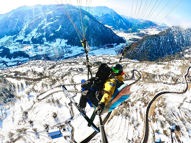 Volo in parapendio di 20 min a Villeneuve