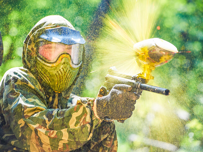 Cadeaubon 2 uur paintballen in Waals-Brabant voor 5 personen