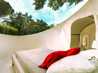 Cofanetto regalo 1 notte di Bubble Glamping con idromassaggio e Prosecco