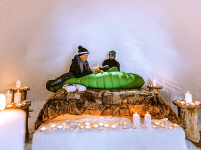 Cofanetto 1 magica notte in Igloo con cena e pausa relax