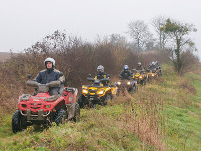 Demi-journée d'excursion en quad à la découverte des joyaux de la région de Thoiry
