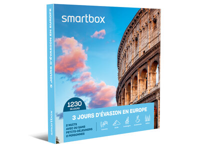 Coffret cadeau 3 jours d'évasion en Europe