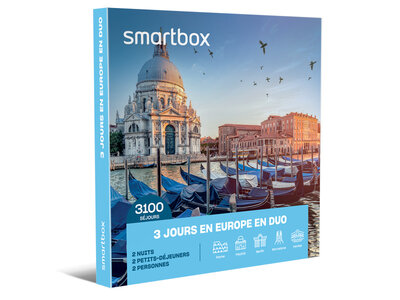 Coffret cadeau 3 jours en Europe en duo