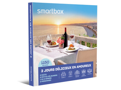 Coffret cadeau 3 jours délicieux en amoureux