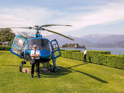 Alla scoperta del Lago Maggiore dall'alto: tour privato in elicottero di 15 min da 1 a 5 persone