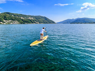 Initiation au stand-up paddle sur le lac Lugano pour 2