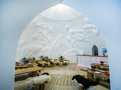 Ausgefallener Ausflug nach Gstaad für 2 mit Iglu-Besuch und Deluxe-Fondue