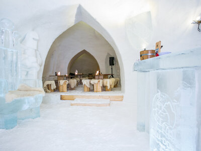 Besuch eines Iglu-Dorfes mit Fondue in Davos Klosters