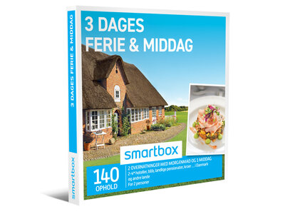 Gaveæske 3 dages ferie & middag