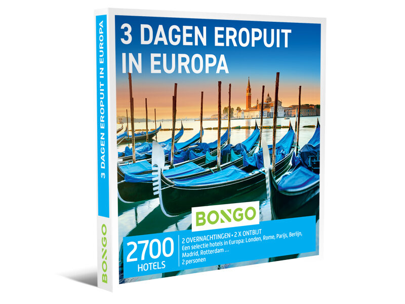 Cadeaubon 3 Dagen Eropuit in Europa - Bongo